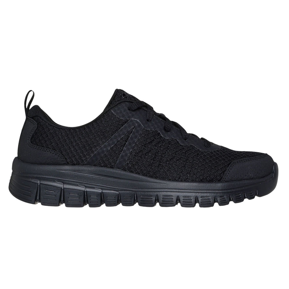 Zapato casual Skechers Graceful color negro para mujer