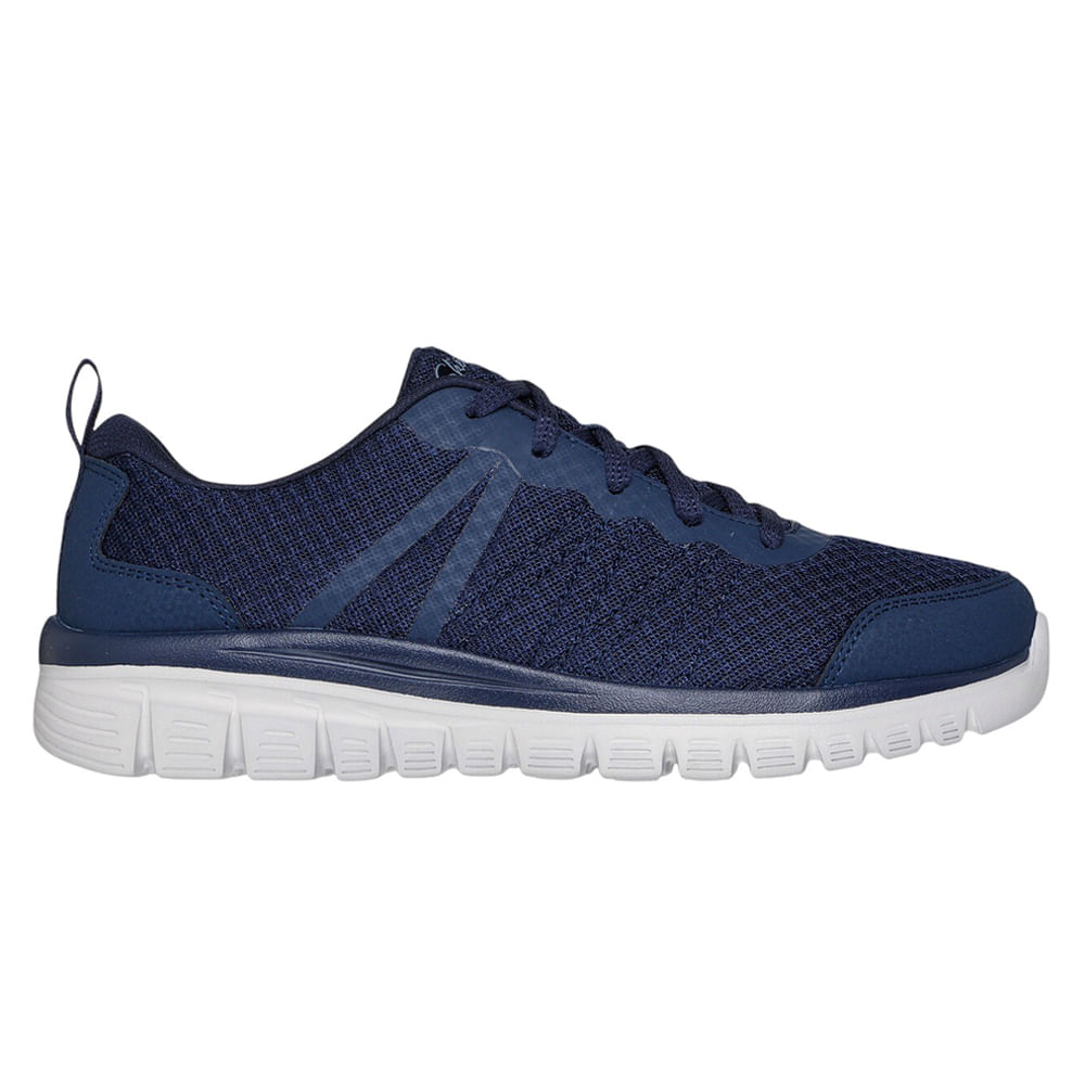 Zapato casual Skechers Graceful color azul para mujer