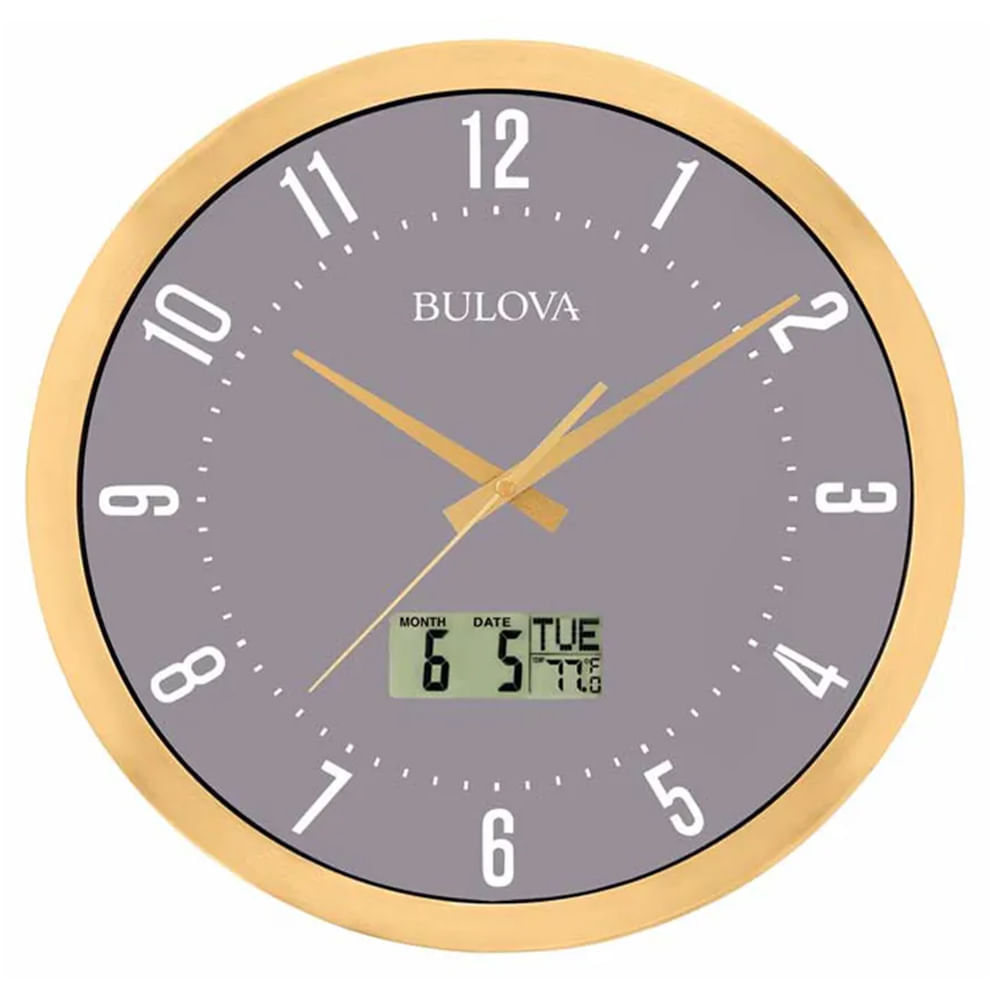 Reloj análogo Bulova para pared