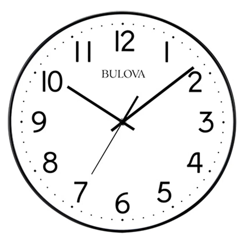 Reloj análogico Bulova para pared