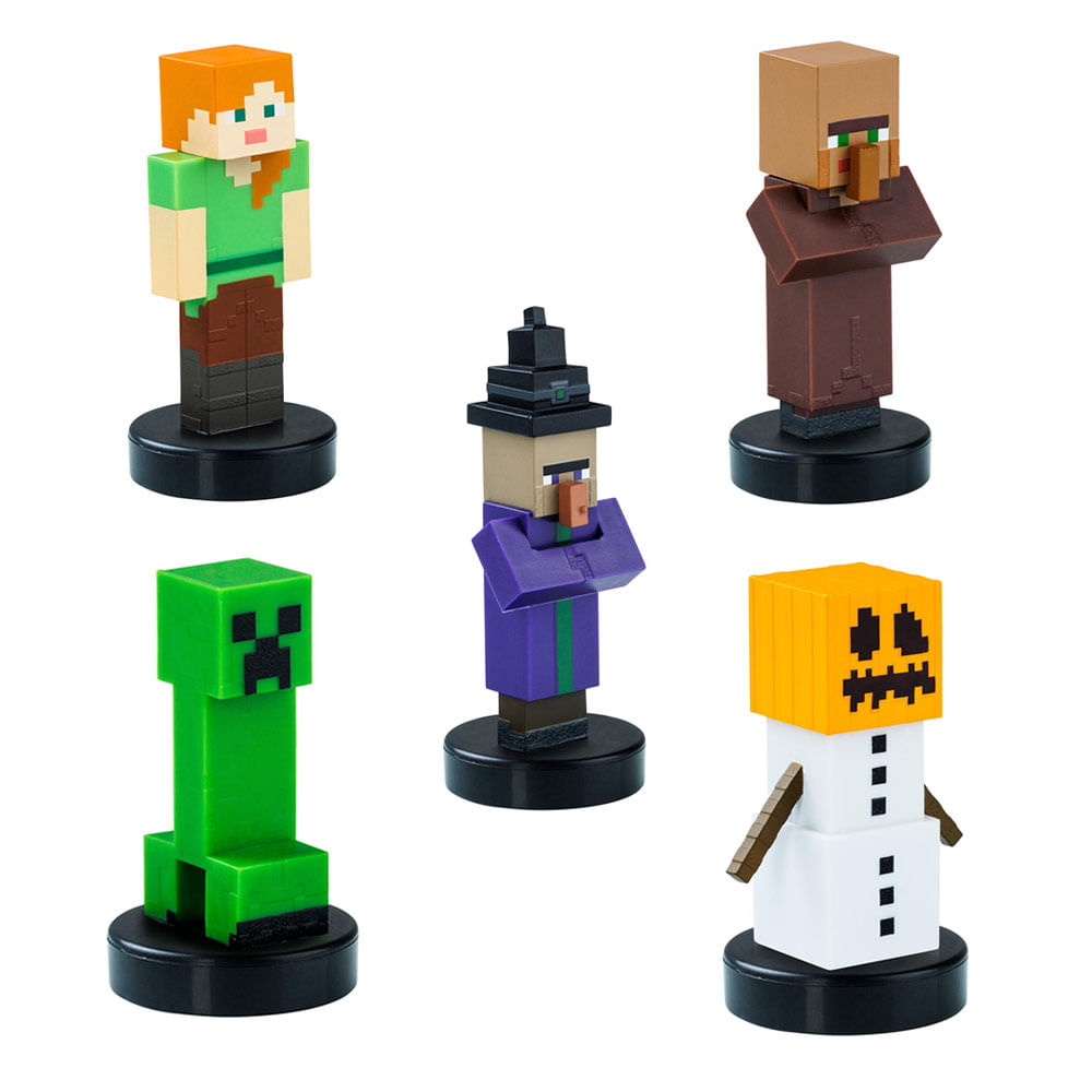 Minecraft Toppeez Pack 1 Figura Coleccionable 5 cm Surtido 1 Pieza