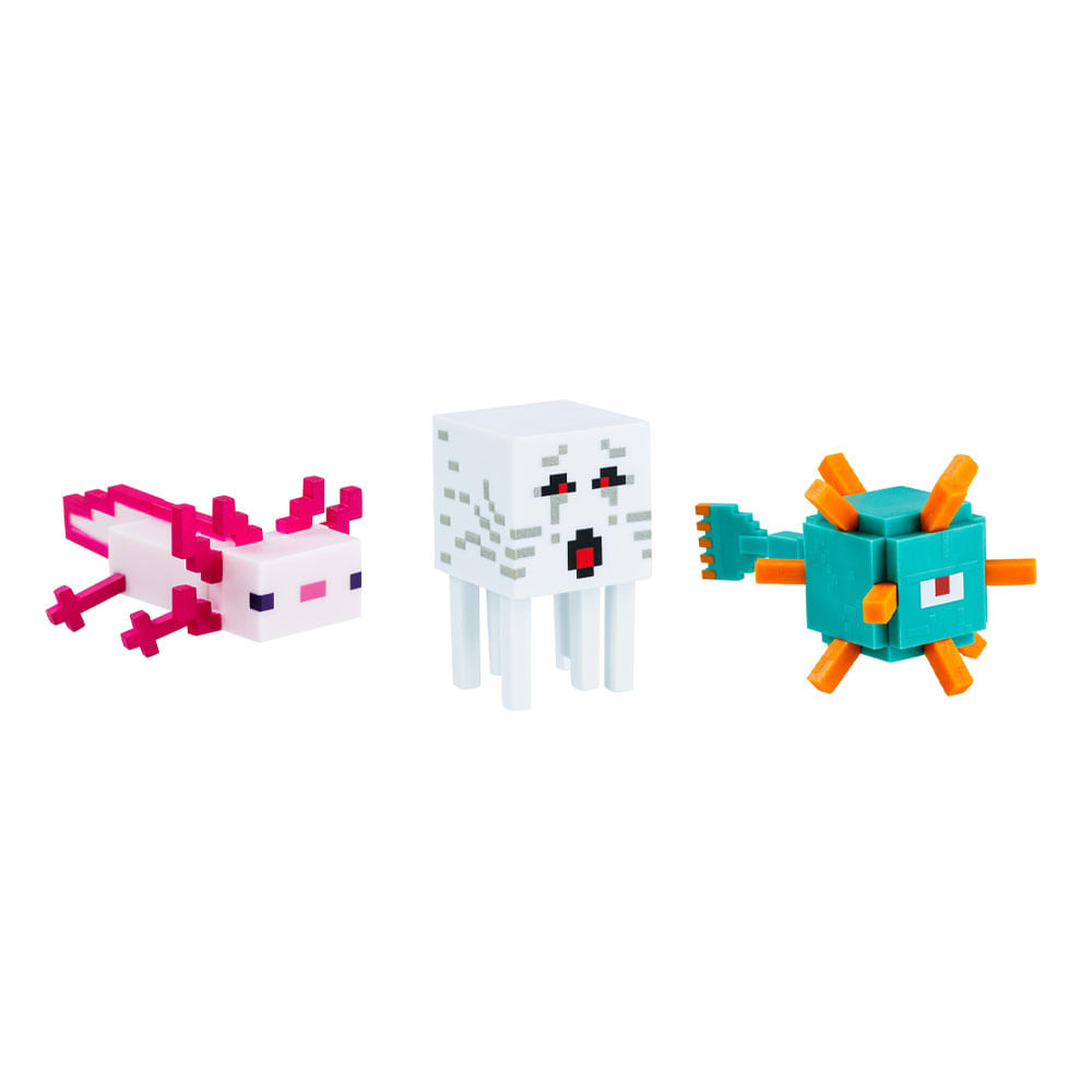 Minecraft Toppeez Pack 4 Figuras 3D Coleccionable 5 cm Surtido 1 Pieza