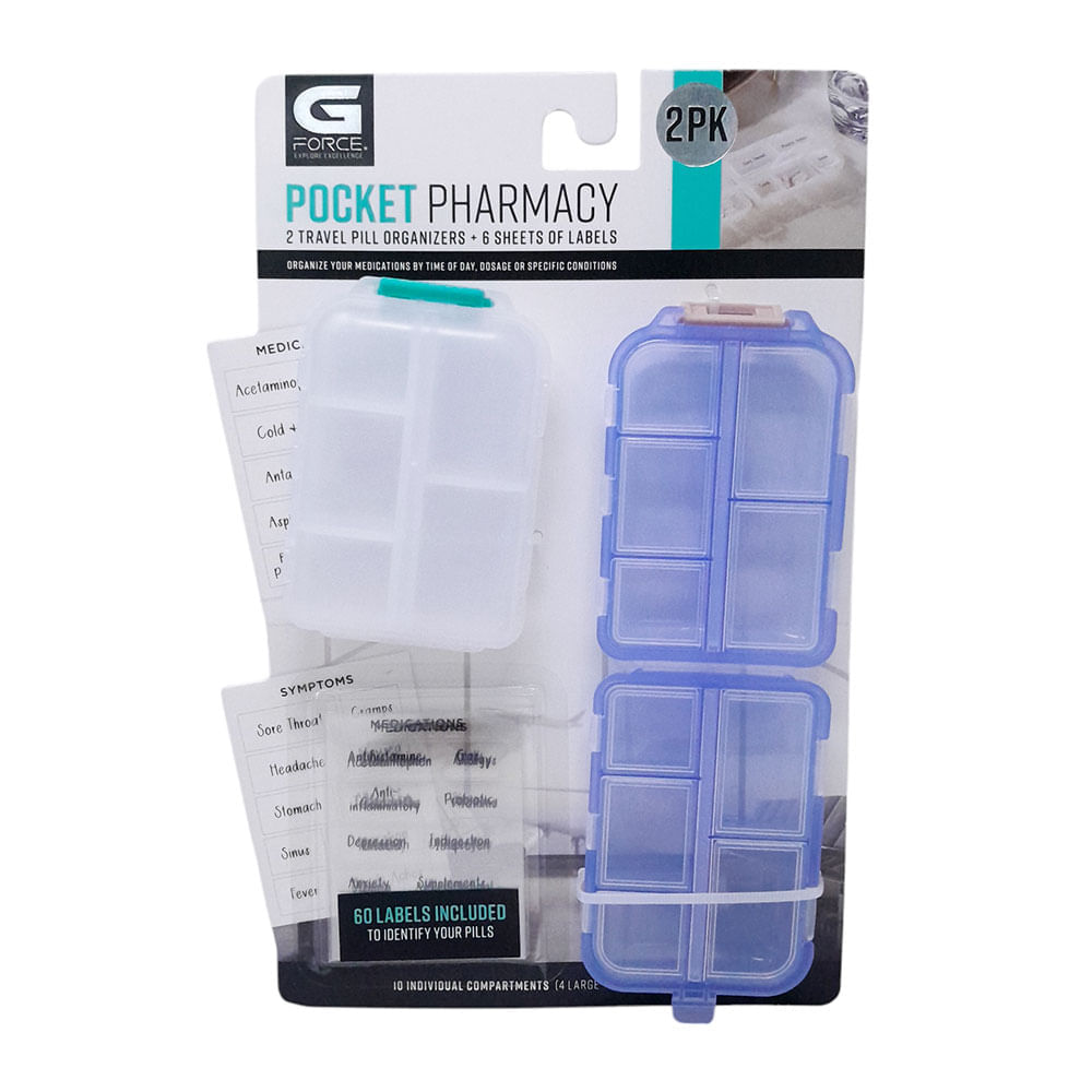 Organizador de viaje para píldoras G force