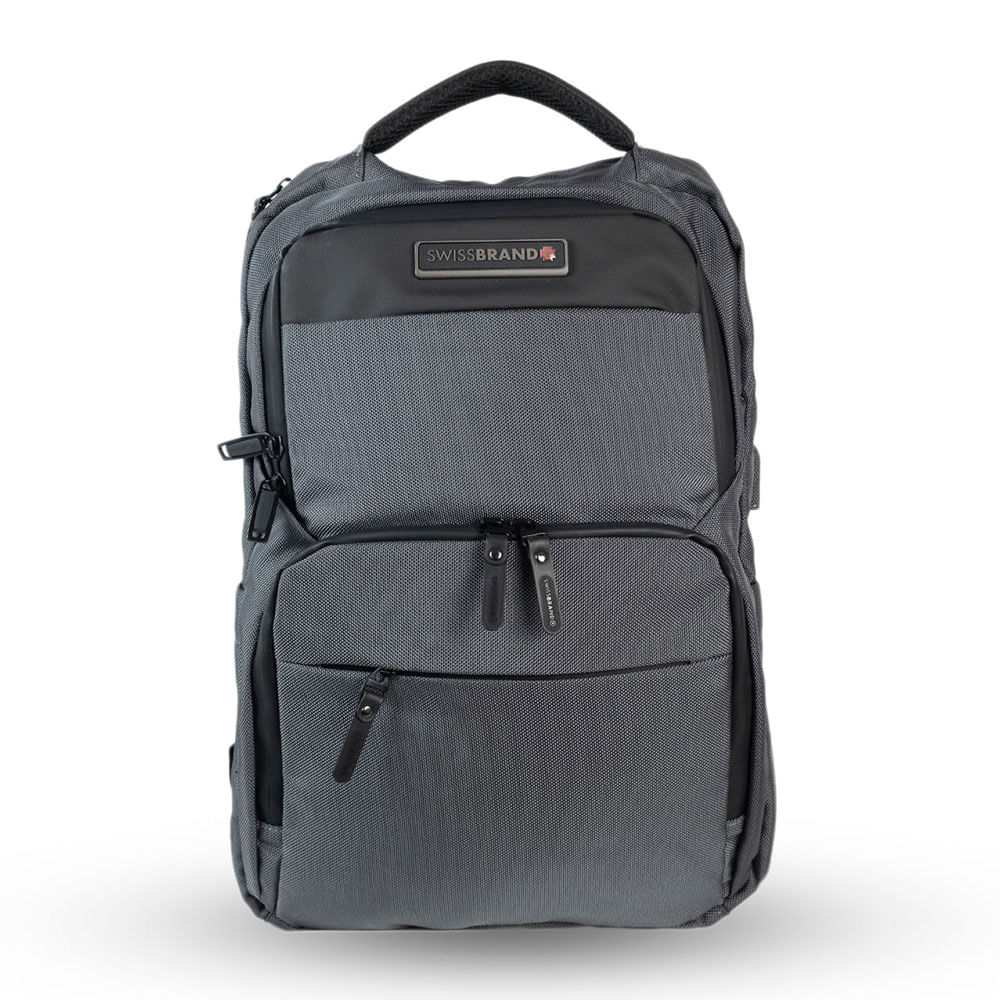 Mochila Swissbrand Ely gris oscuro