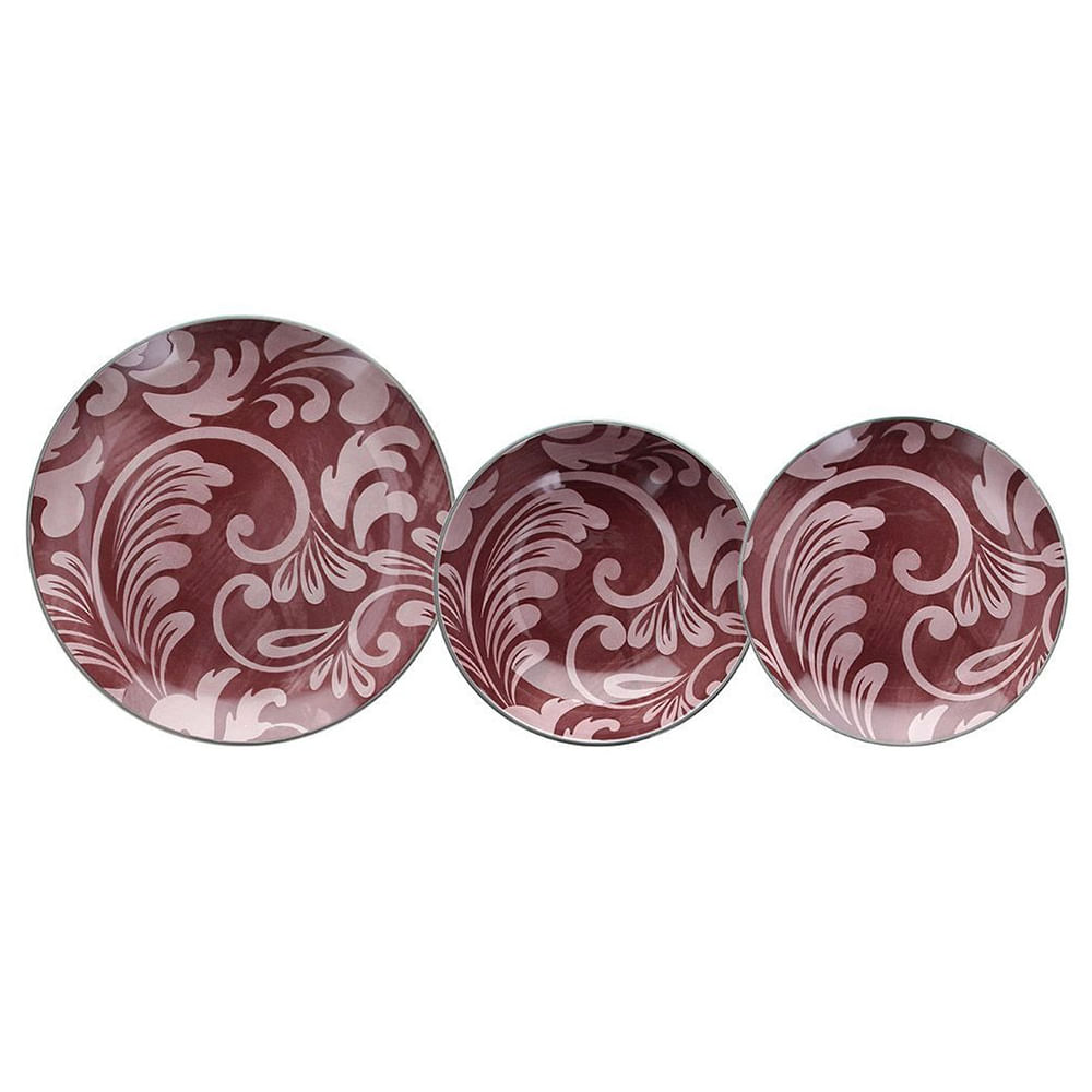 Vajilla 18 piezas Louise One Acanto Bordeaux