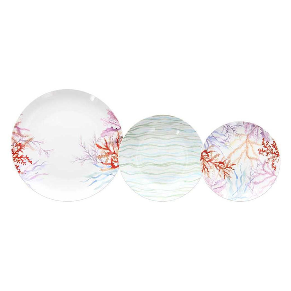 Vajilla Tognana Madison Pacifico de porcelana 18 piezas