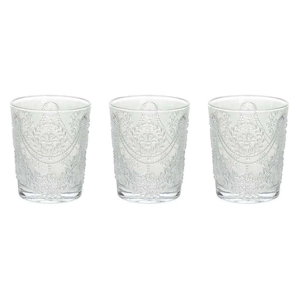 Set de 3 vasos vidrio 320 ml