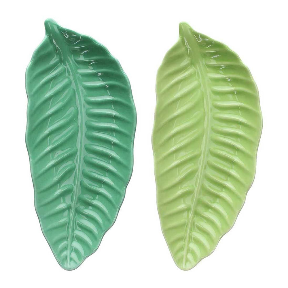 Pieza para servir en forma de hoja 28 cm