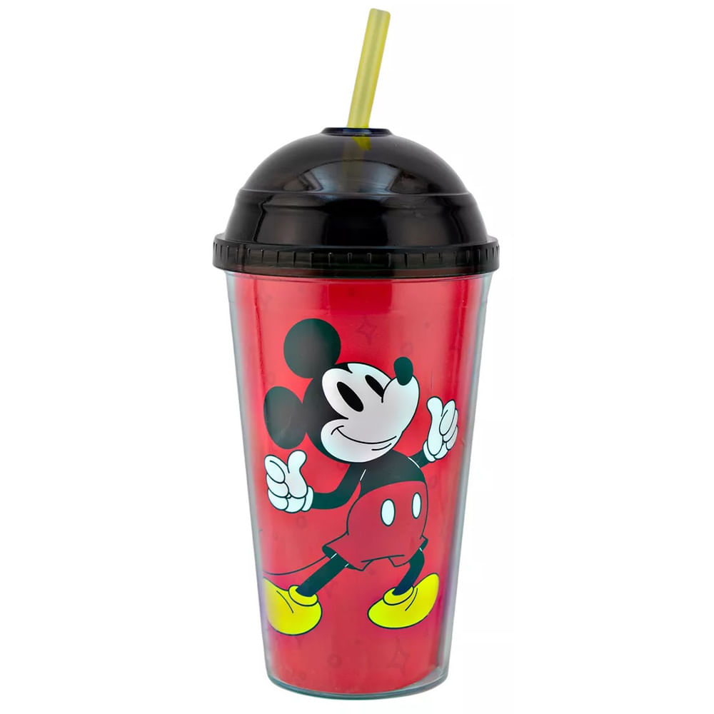Vaso con tapadera Mickey Mouse 21x9.5x7.5 cm