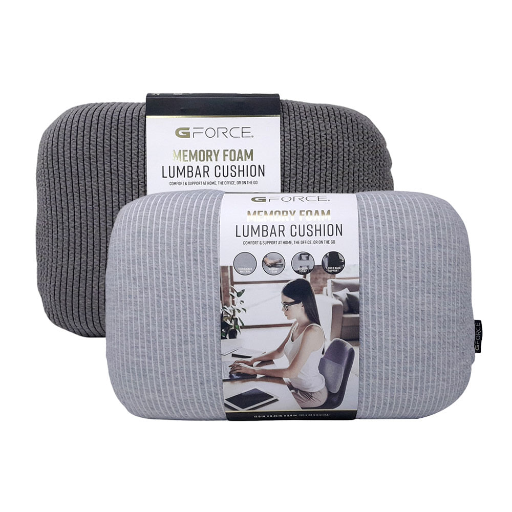 Almohada lumbar Kennedy para viaje gris