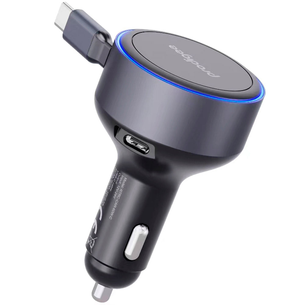 Cargador para carro Energee Retract-It USB-C de 60 Watts