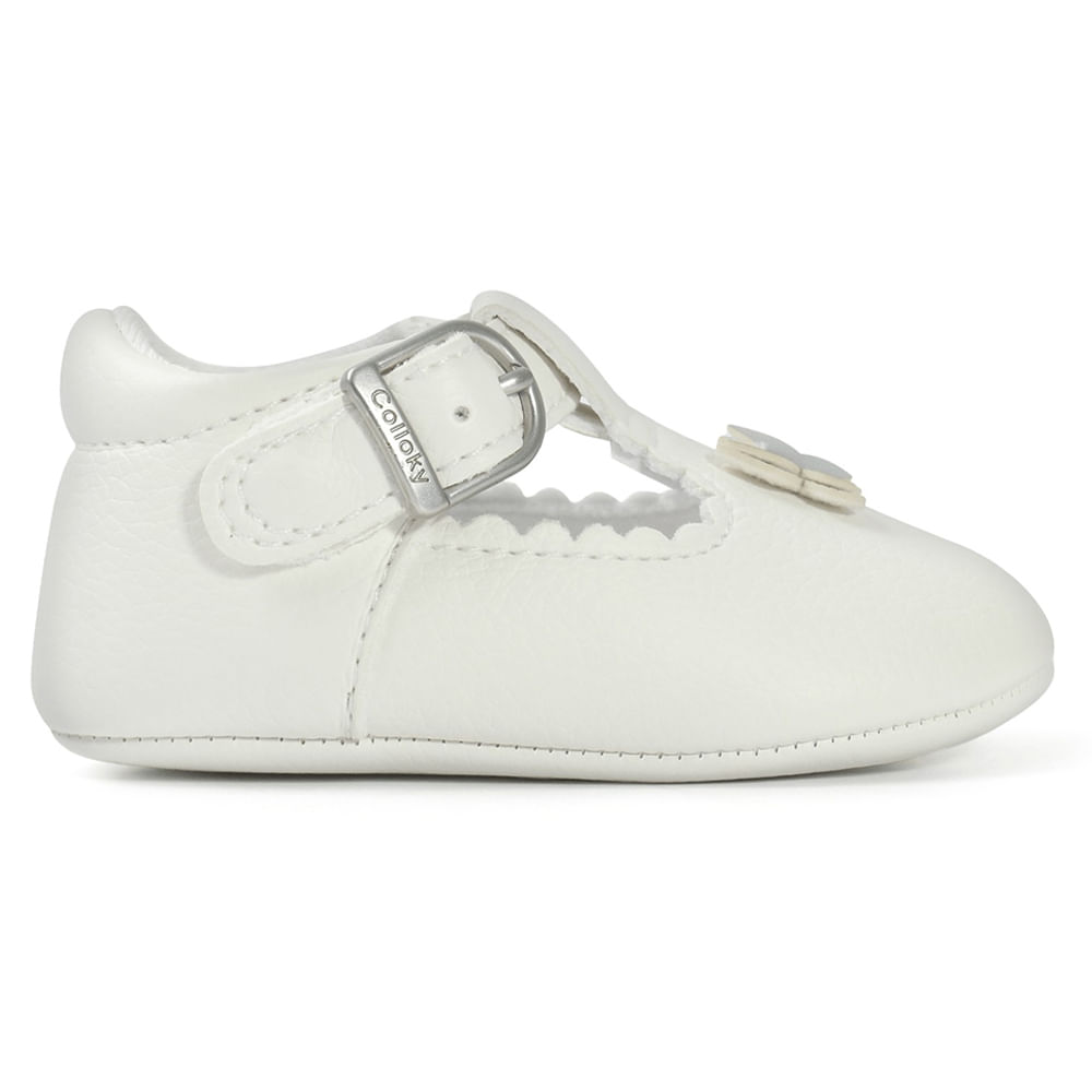 Zapato casual Colloky blanco para niña bebé