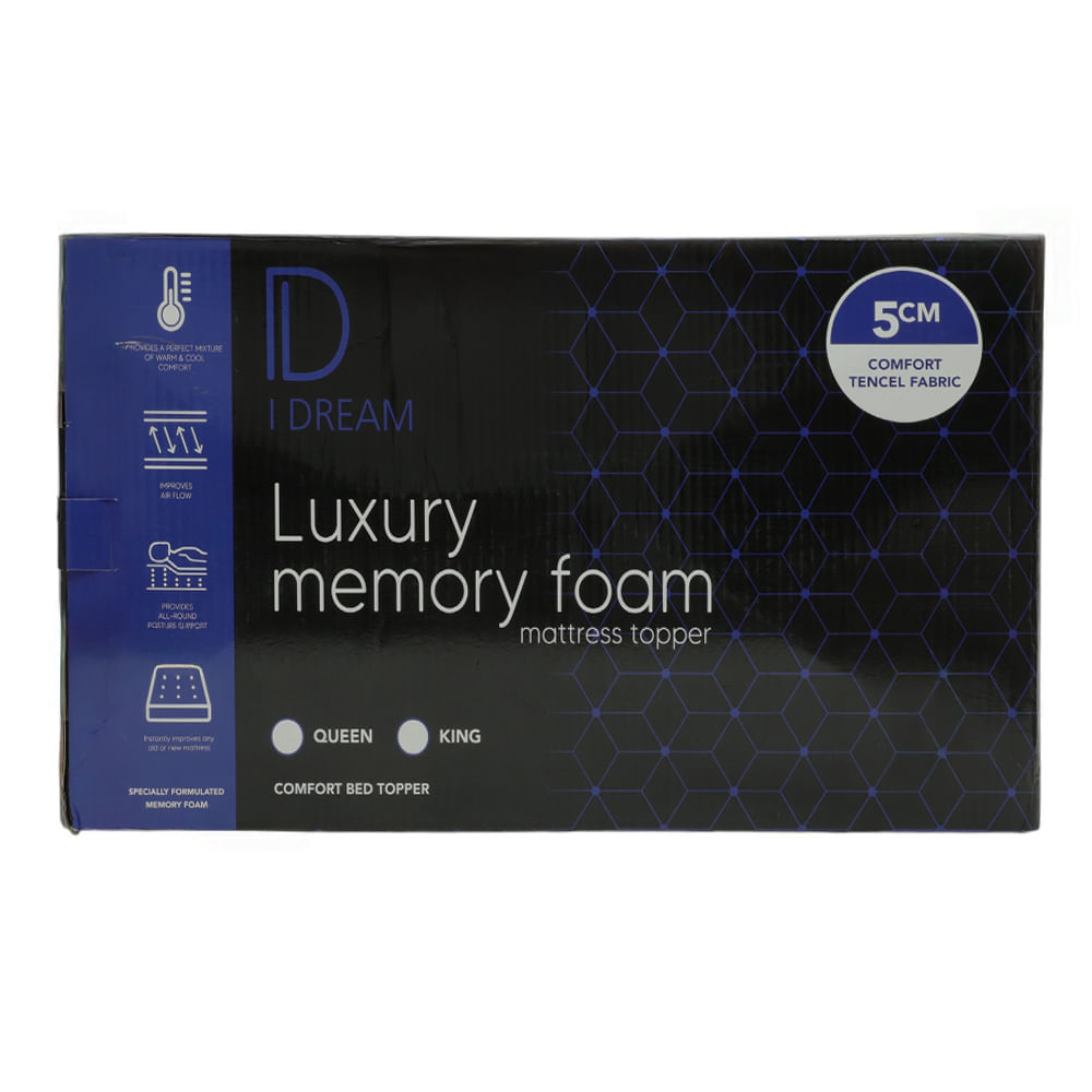 Cubrecolchón Memory Foam blanco