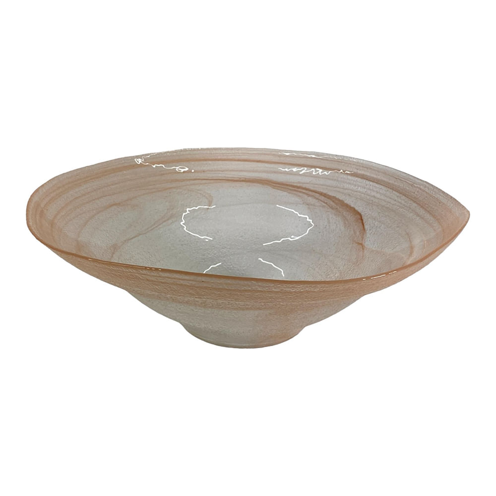 Centro de mesa decorativo de vidrio 43x43x14cm