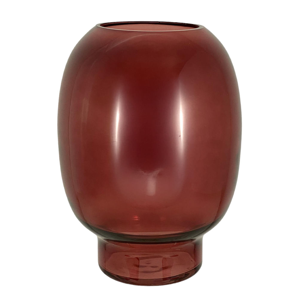 Florero decorativo color rosado 18x18x25 cm