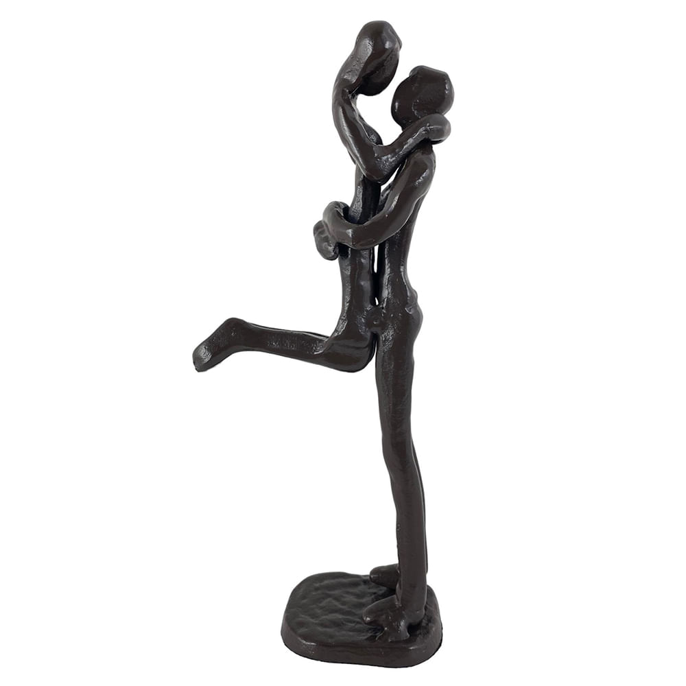 Figura decorativa metálica 8.7x4.6x19.3 cm