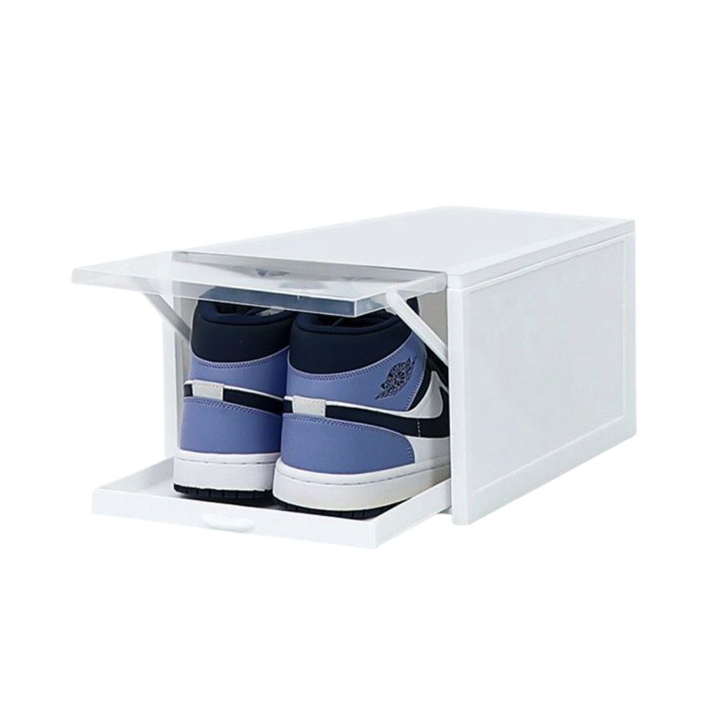 Zapatera apilable transparente