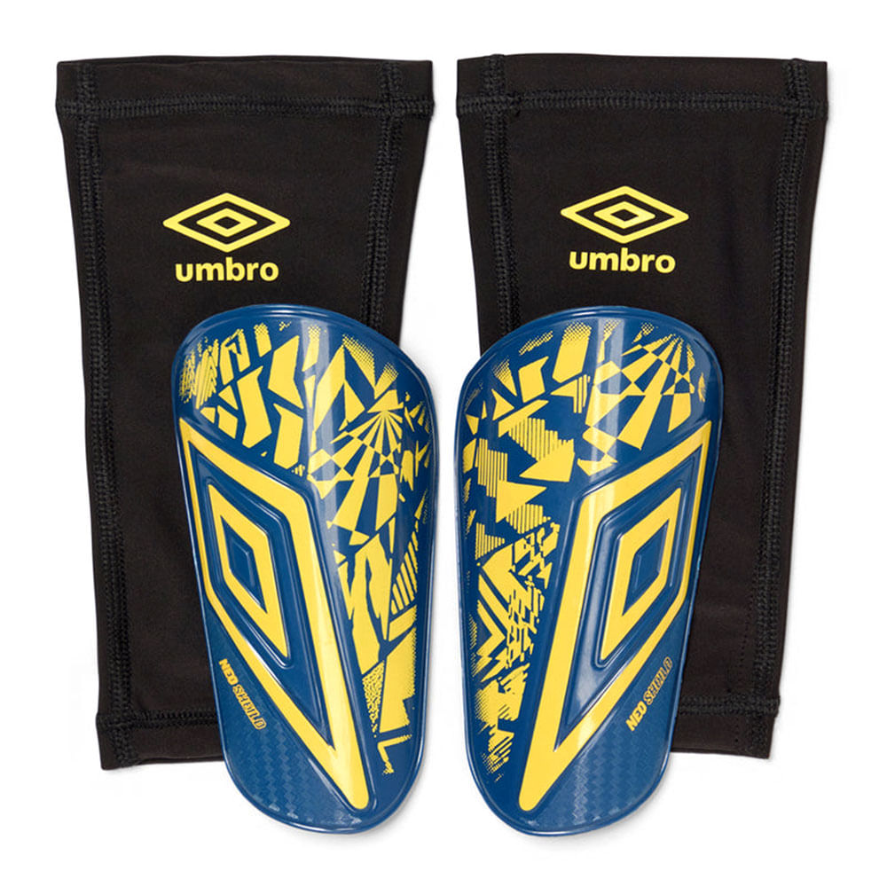 Espinillera Umbro Neo Shield Guard con manga para niño