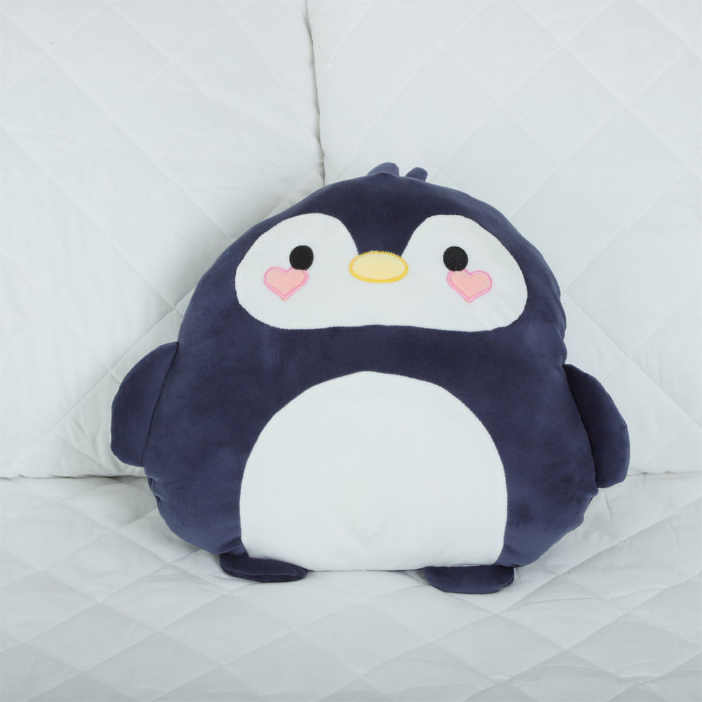 Cojín infantil con forma de pingüino 35 cm