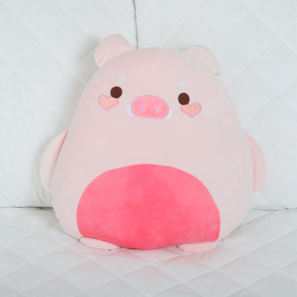 Cojín infantil con forma de cerdo 35 cm