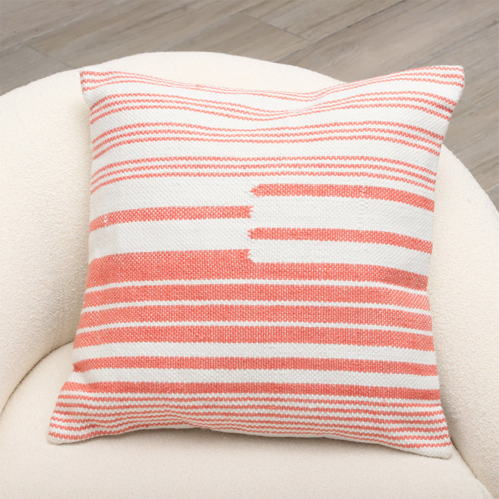Cojín decorativo con líneas 51 cm