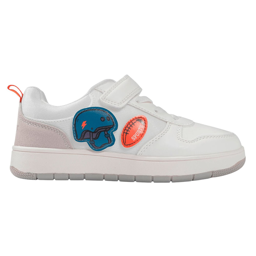 Zapato casual Colloky color blanco para niño