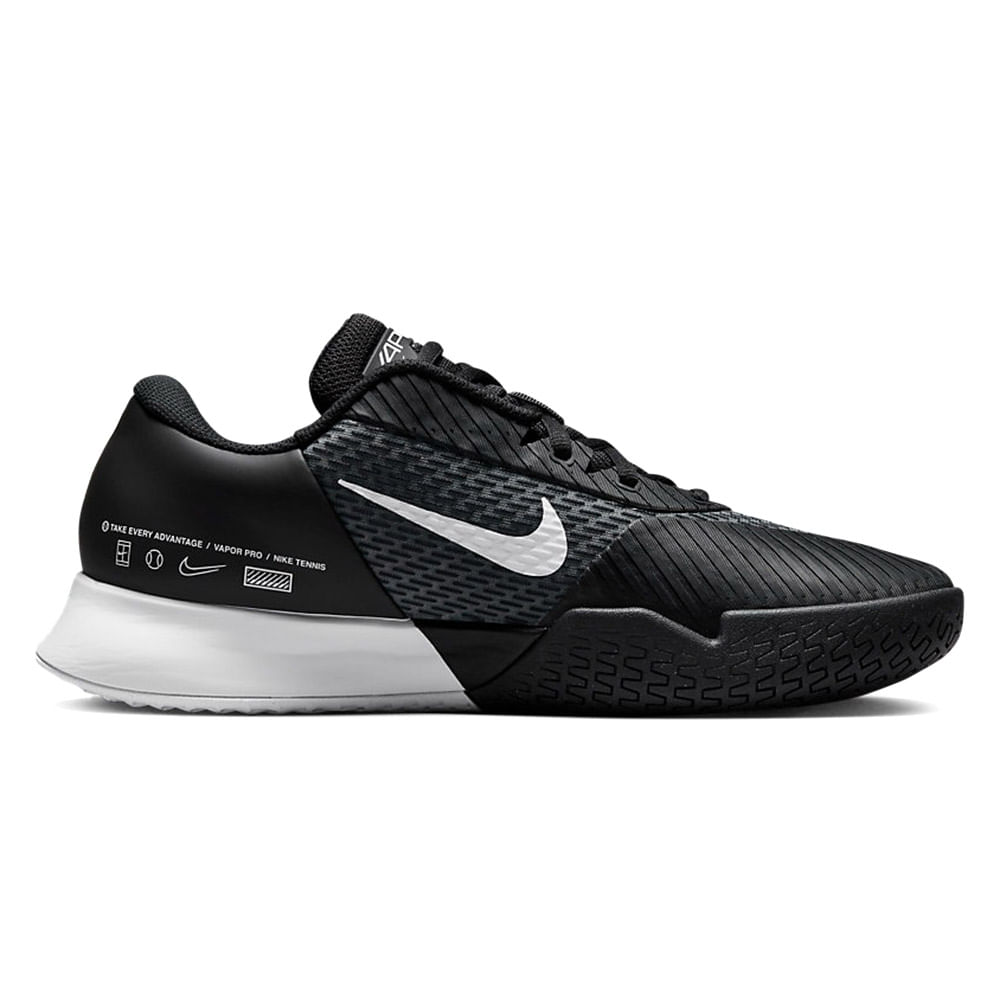 Zapato Nike Court Air Zoom Vapor Pro 2 deportivo negro para hombre