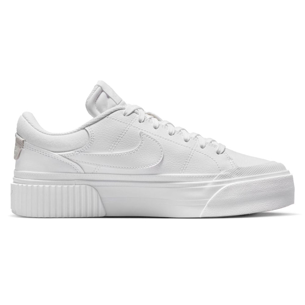Zapato Nike Court Legacy Lift casual blanco para mujer