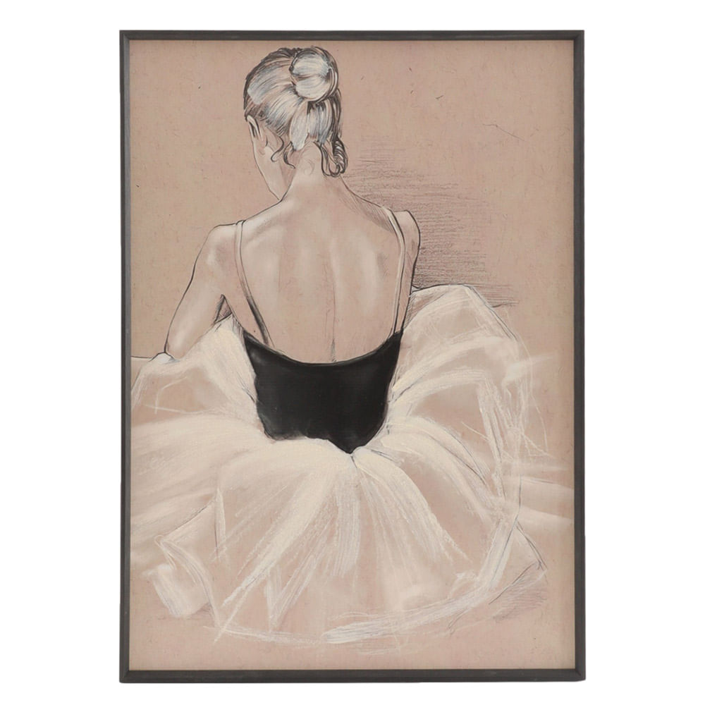 Cuadro decorativo bailarina 50x70 cm