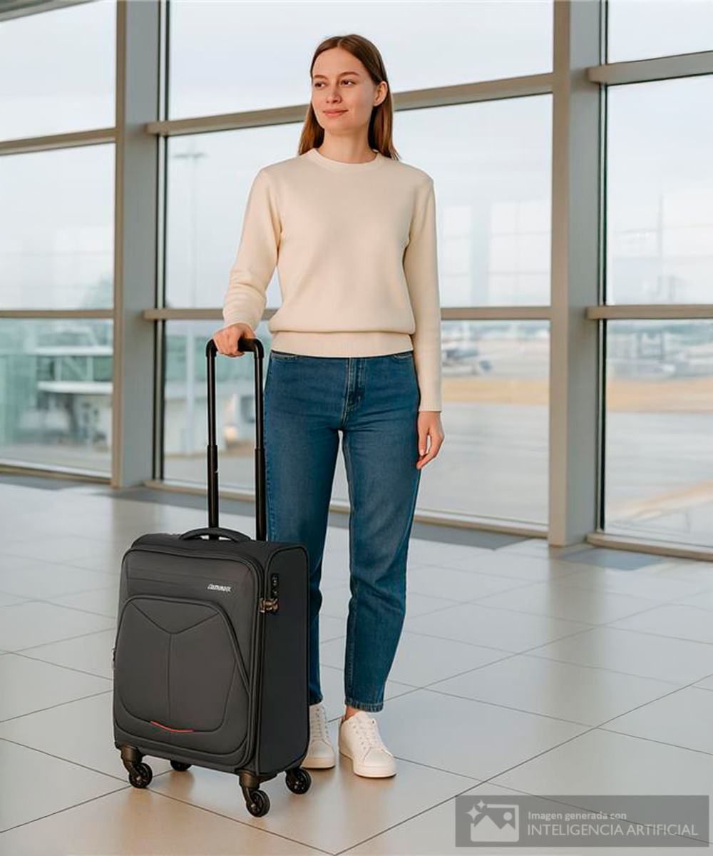 Maleta American Tourister summerfunk spinner gris oscuro 55/20