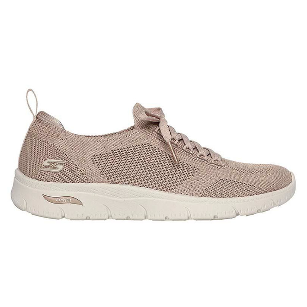 Zapato casual Skechers color beige para mujer
