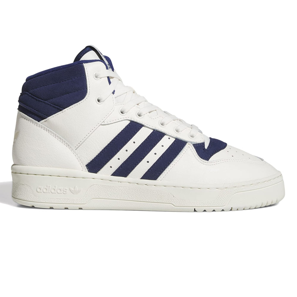 Zapato Adidas Originals Rivalry Mid deportivo casual blanco/azul para hombre