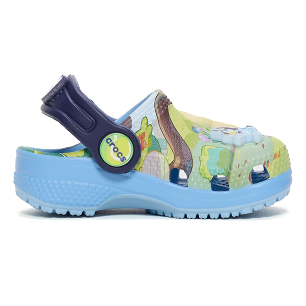 Crocs clásico de Bluey celeste para niño bebé