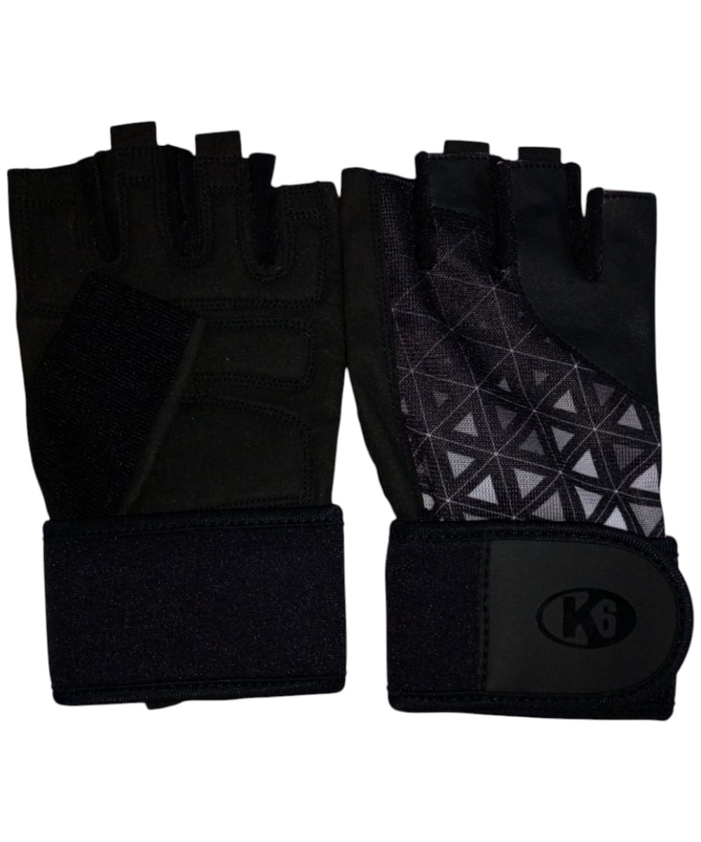 Guantes para levantamiento k6 negro