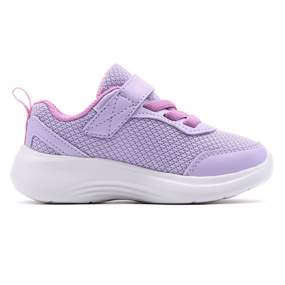 Zapato deportivo casual Skechers rosado para niña bebé