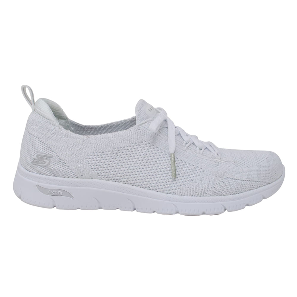 Zapato casual Skechers blanco para mujer