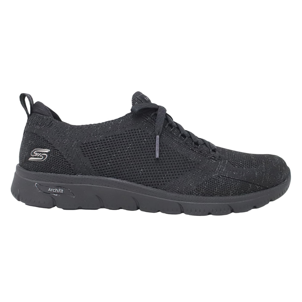 Zapato casual Skechers color negro para mujer