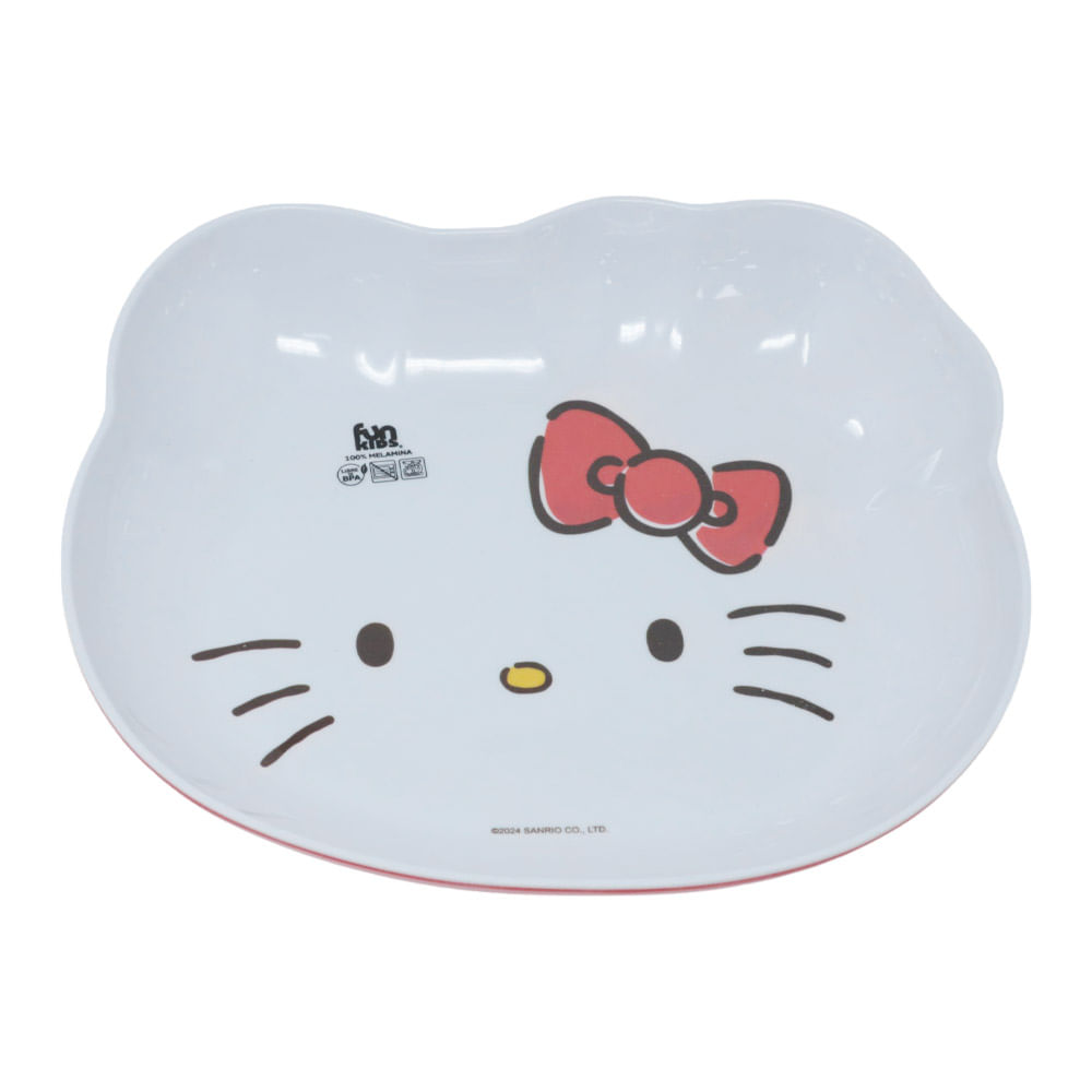 Plato de melamina Hello Kitty