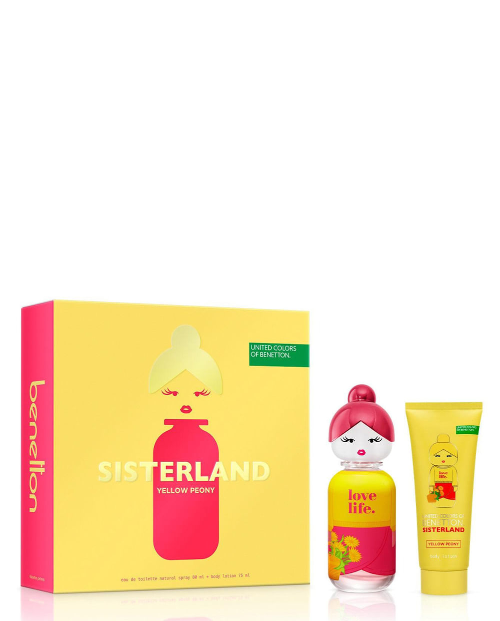 Set Benetton Sisterland Yellow Peony Eau de Toilette