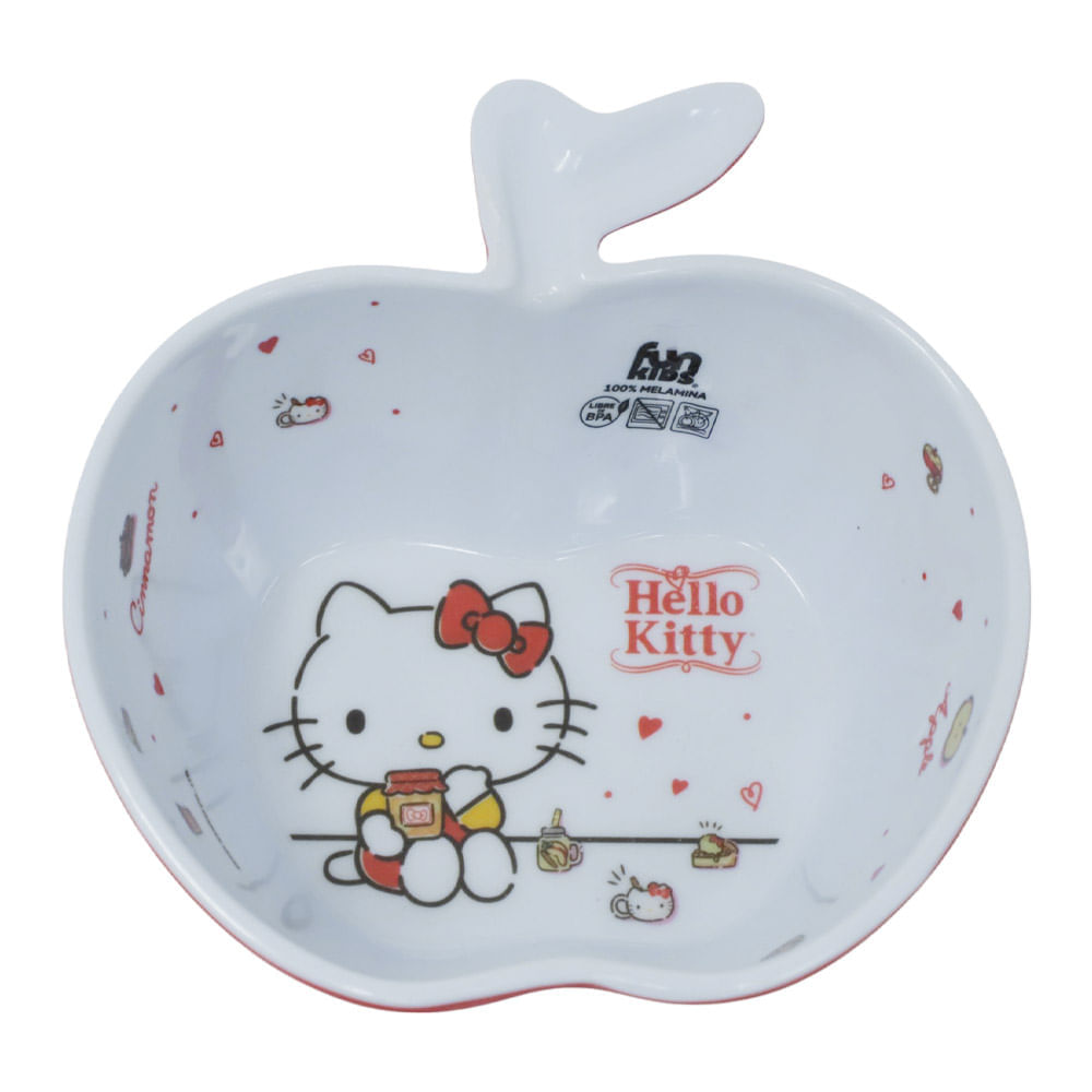 Plato hondo de melamina Hello Kitty