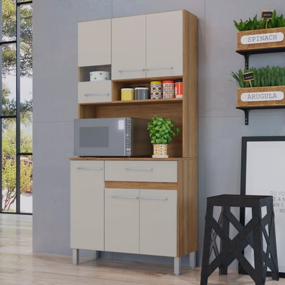 Mueble para cocina compacto 188.5 cm x 90 cm x 38.5 cm