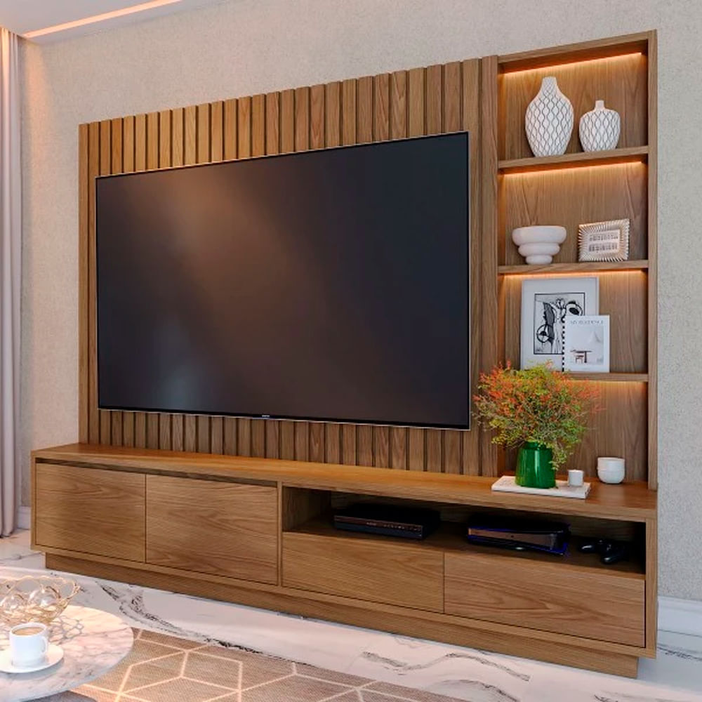 Centro de entretenimiento para TV de 82" (208.28 cm) Cancún