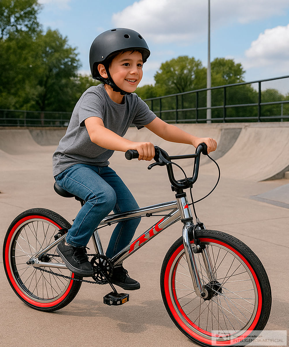 Bicicleta Corsario free style 20" cromada (6-8 años)
