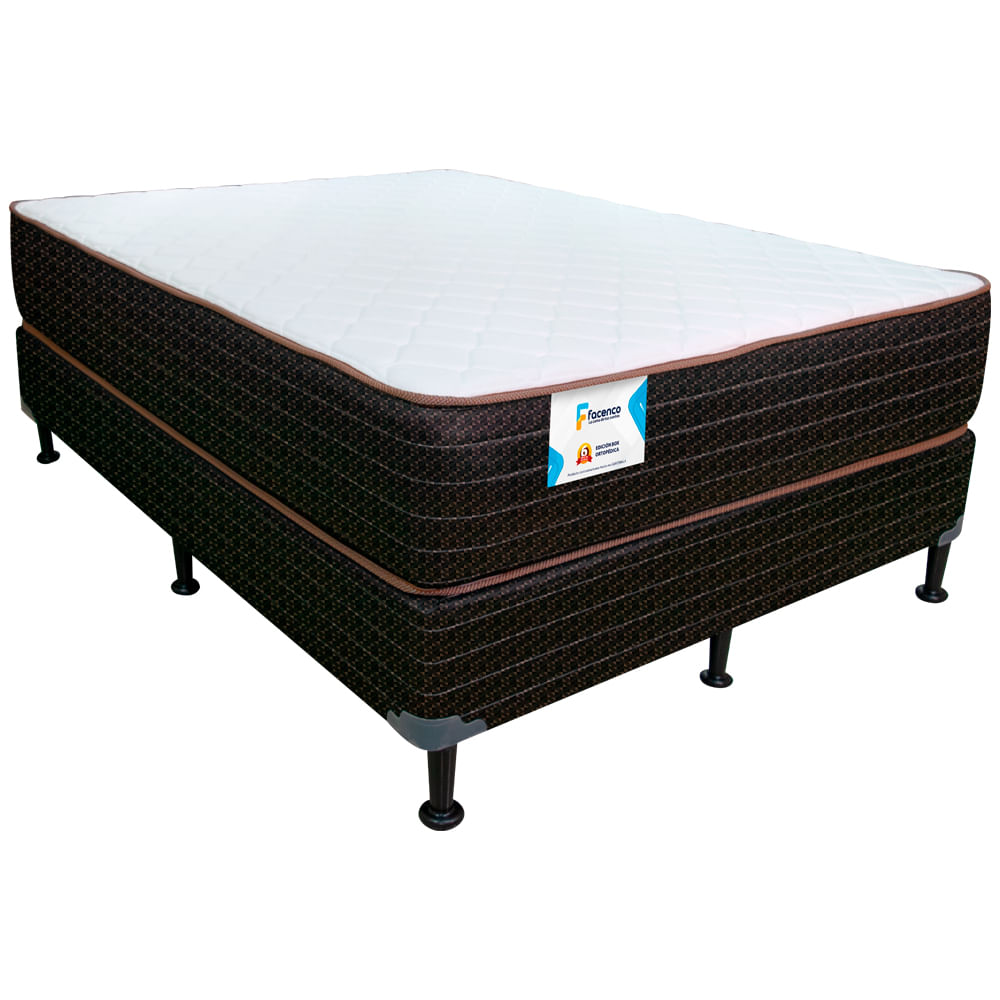 Cama Facenco Box Ortopédica confort firme tela Knit