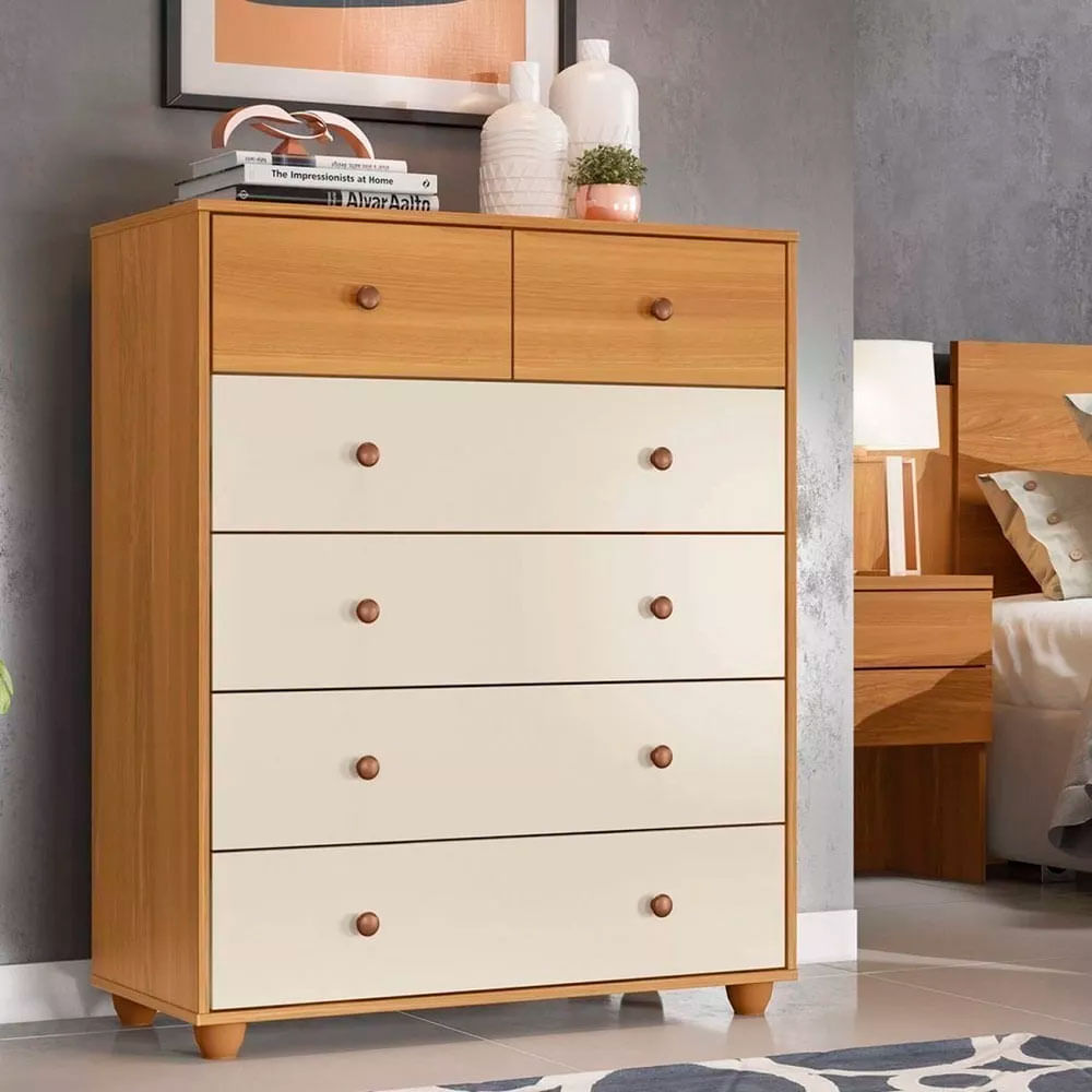 Gavetero Vittoria 6 cajones 110 x 90 x 42 cm