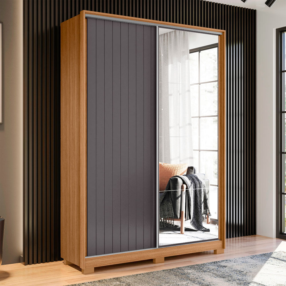 Ropero puertas corrediza y espejo Frizatto