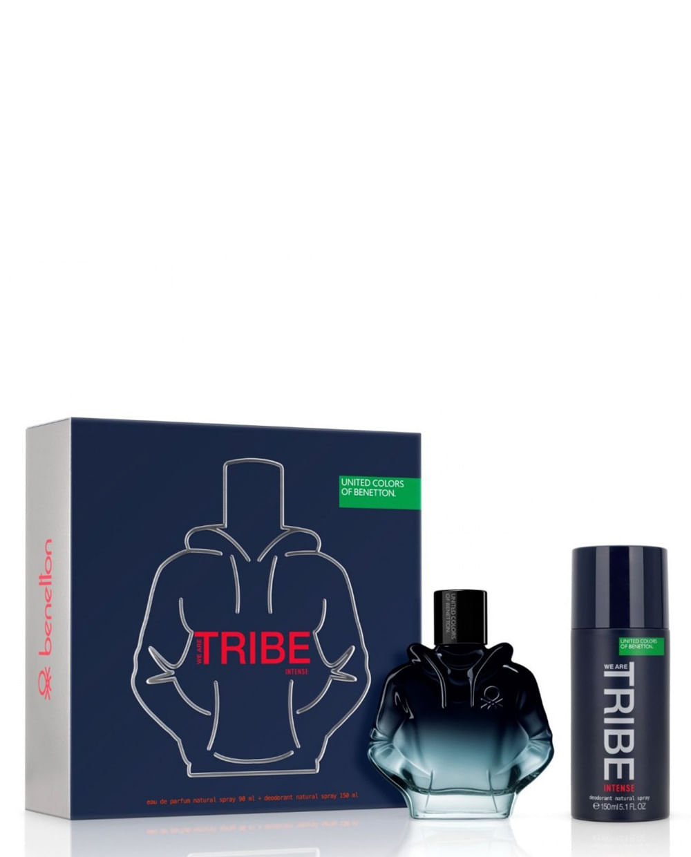 Set Benetton We Are Tribe Intense Eau de Parfum