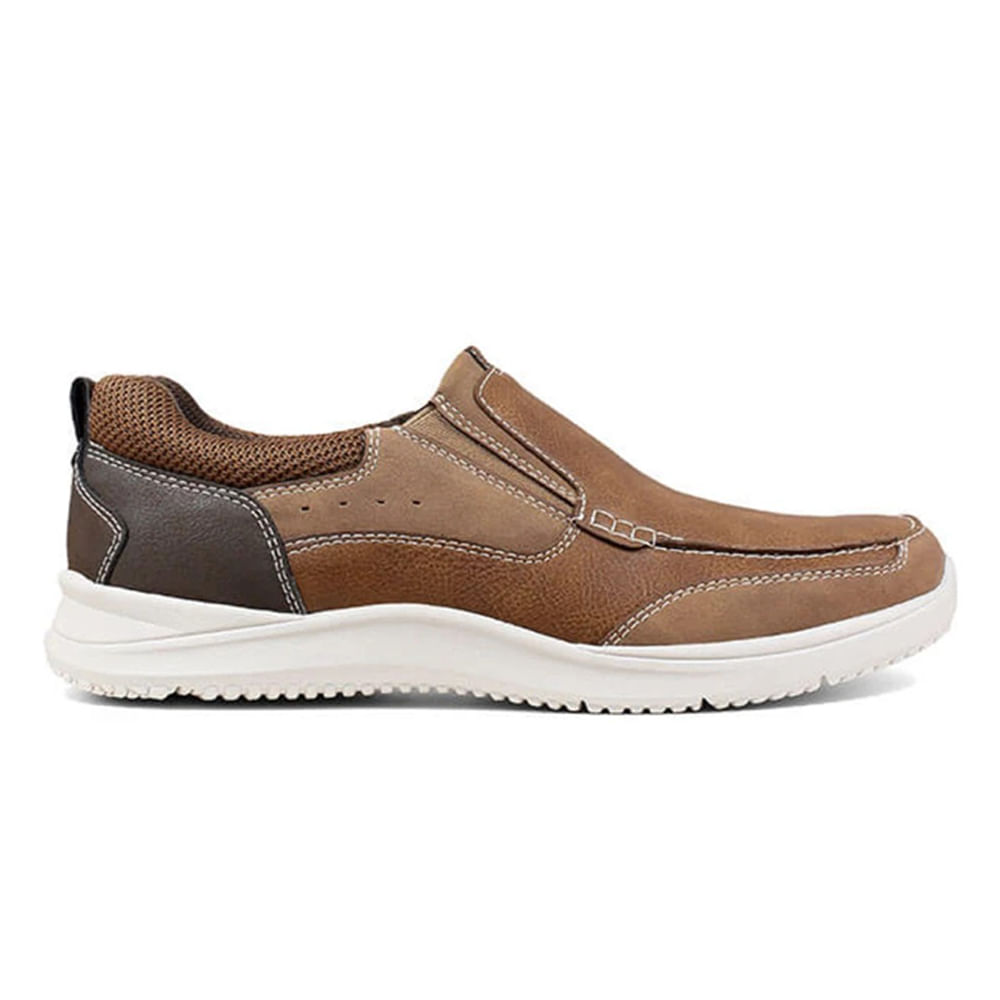 Zapato casual Nunn Bush café para hombre