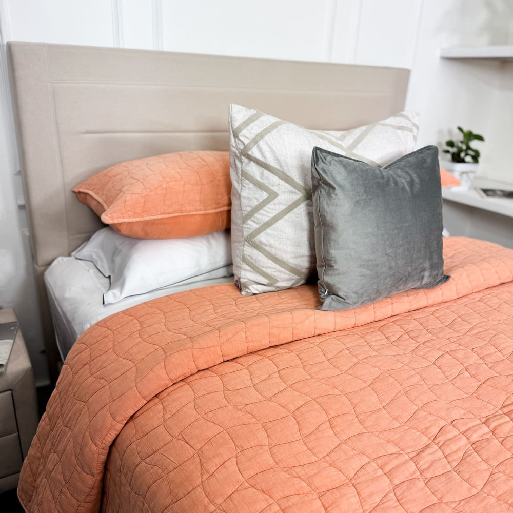 Cubrecama 100% Algodón Terracotta