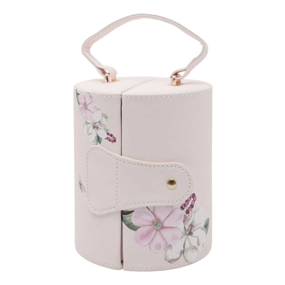 Estuche de 3 compartimientos organizador de joyas 14x24 cm